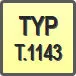 Piktogram - Typ: T.1143